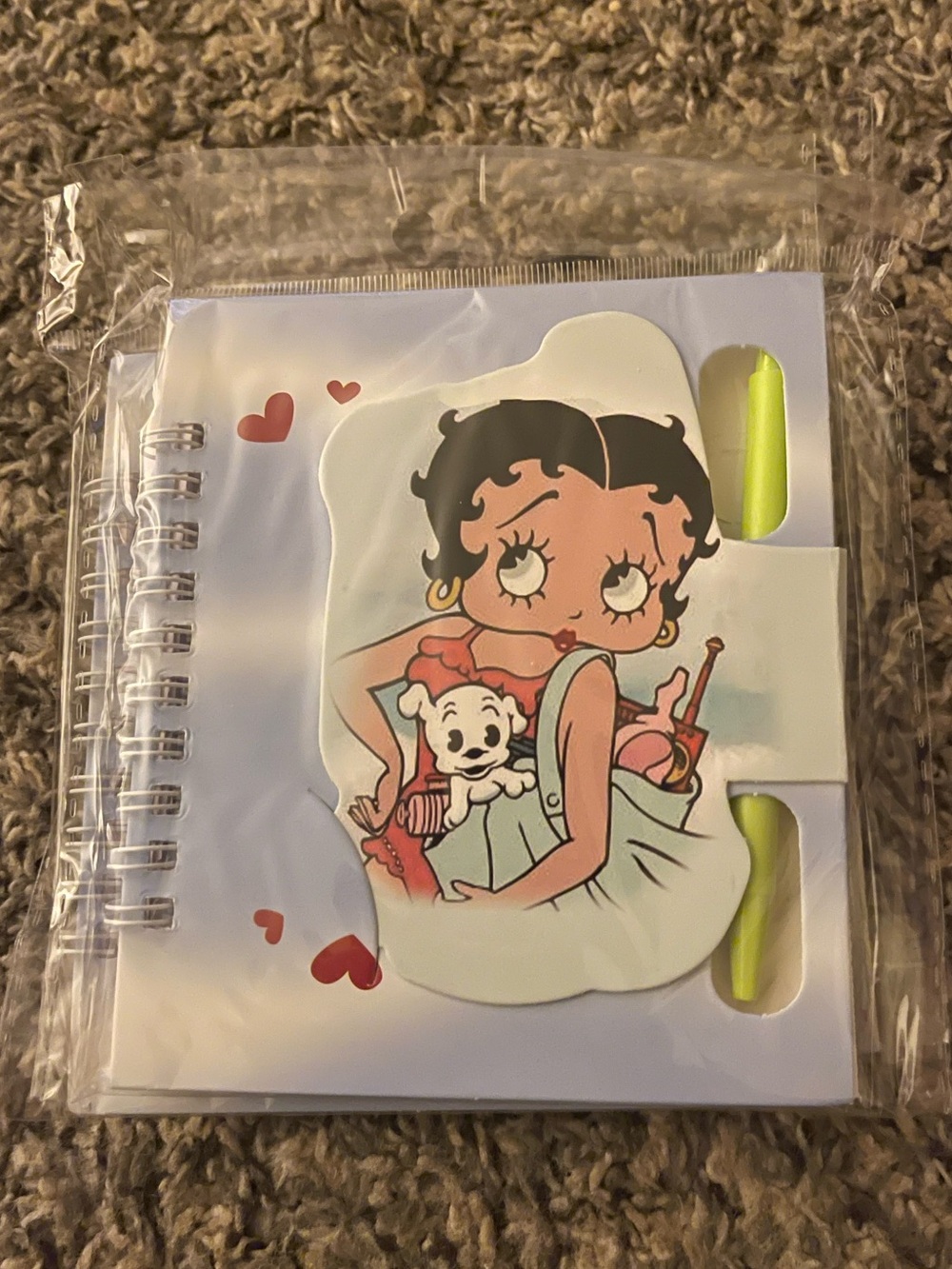 Betty Bop mini spiral journal & pen